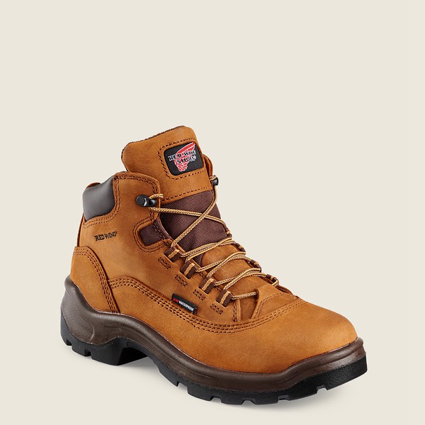 Red Wing Work Boots Womens Brown - Flexbond - 5-inch Waterproof Safety Toe - 1873295-VP